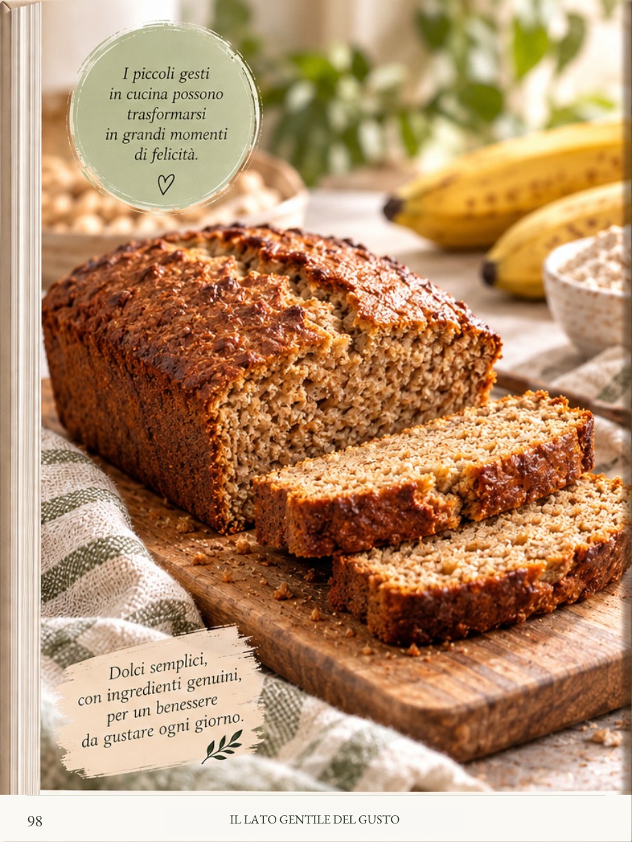 Banana bread integrale, immagine dal libro