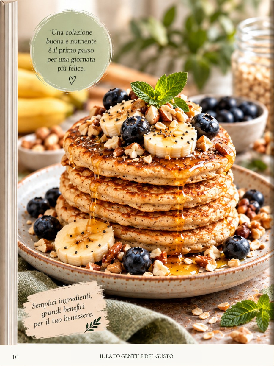 Pancake all’avena e banana, immagine dal libro