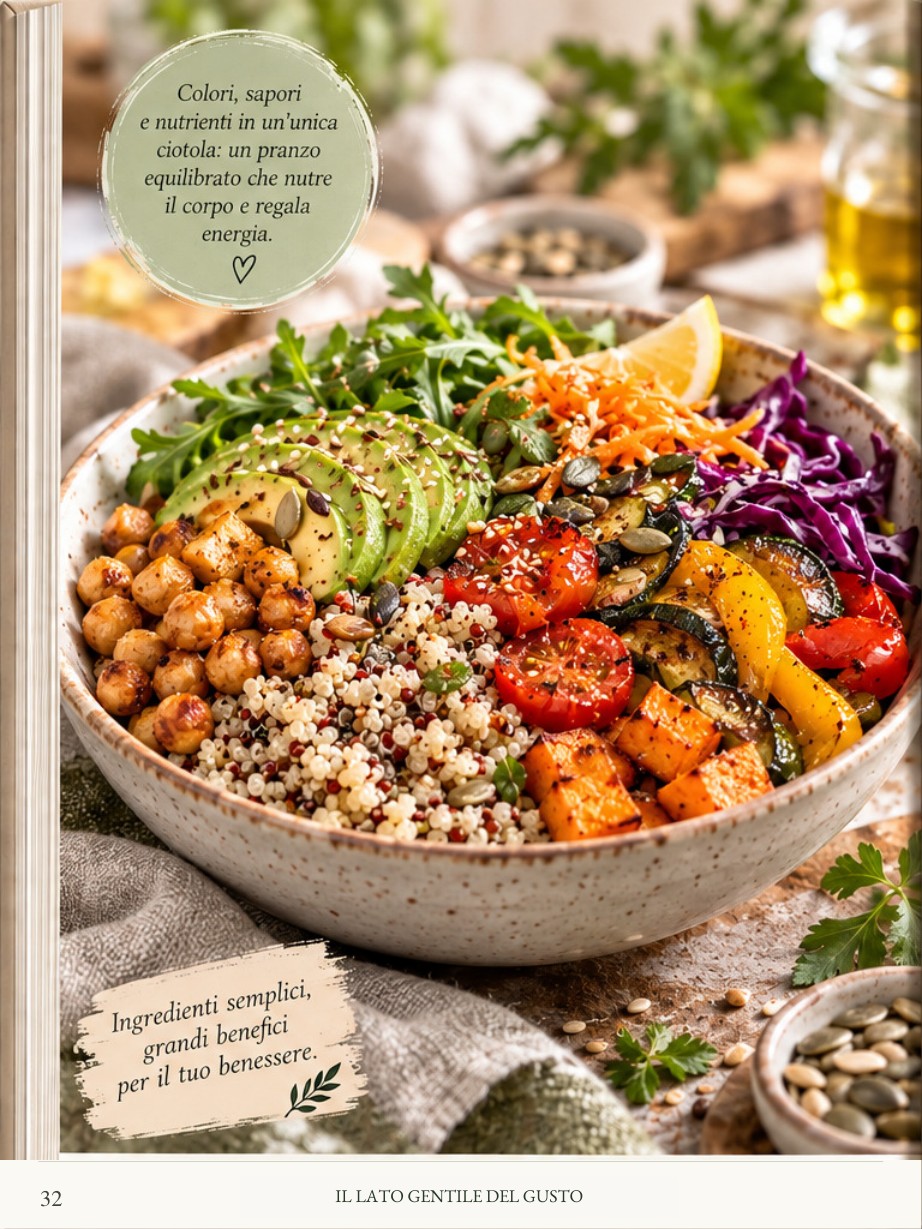 Bowl di quinoa e verdure, immagine dal libro